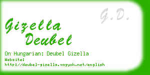 gizella deubel business card